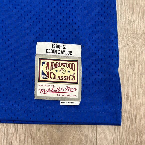 Mitchell & Ness Elgin Baylor Los Angeles Lakers 1960-61 royal blue jersey XXL - Picture 3 of 8